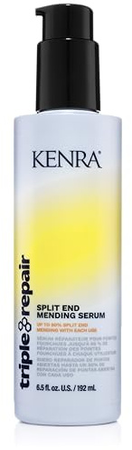 Kenra Triple Repair Split End Mending Serum | Up to 90% Split End Mending with Each Use | Targets & Repairs Weak or Broken Bonds | Split Ends | Damaged Hair | Bond Builder| Sulfate-Free | 6.5 fl. oz.