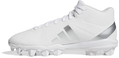 Adidas Adizero Impact.2 - Sneaker da Calcio Americana, da Uomo, Bianco Argento Metallizzato Bianco, 51 1/3 EU