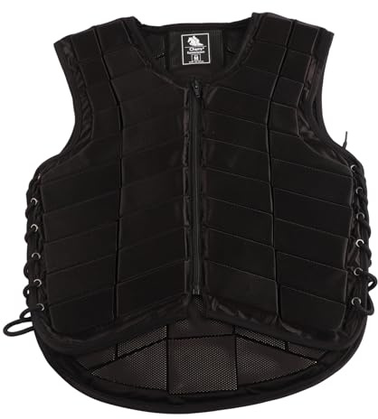 POENVFPO Gilet Equestre, Gilet da Equitazione Gilet Protettivo in Schiuma di Nylon con Riduzione degli Urti per la Protezione del Corpo Equestre (M)