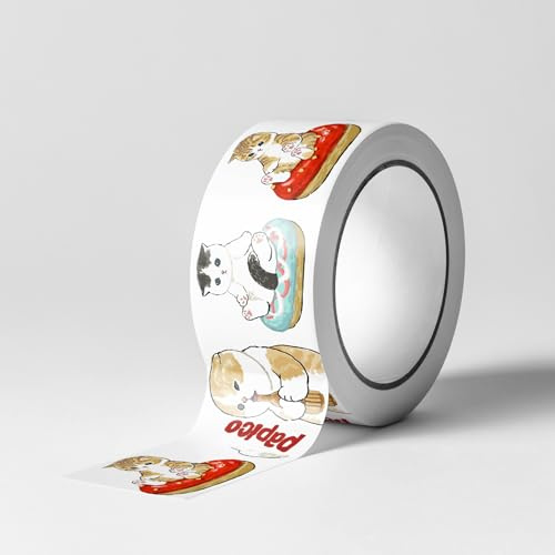 VisitRyl Frises autocollantes décoratives Bordure de papier peint Frise Murale Adhesive pour Cuisine, Salle de Bains,Chambre Décoration Murale Chat à grande tête 15cm X 300cm