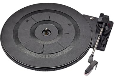 Yardenfun Platine Vinyle Vintage avec Préampli Intégré Contrepoids Réglable Accessoire Audio Portable pour et