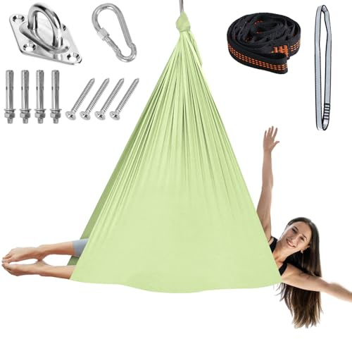 Chihee Aerial, set di amaca da yoga, in tessuto morbido e resistente, per yoga, fitness, attrezzatura di fissaggio completa, per tutti i livelli di fitness e bodybuilding, 280 x 150 cm