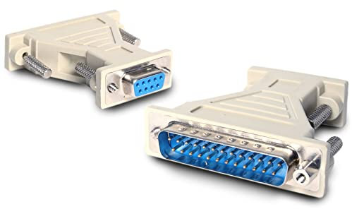 StarTech.com Adaptador Conversor de Cable Serie DB9 a DB25 Hembra a Macho
