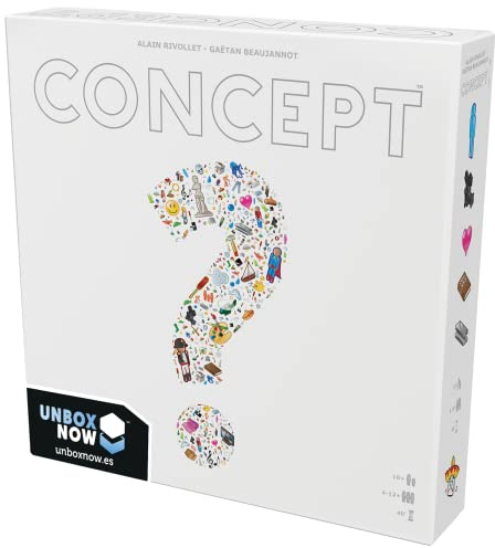 Asmodee Concept, Juego de Mesa de Comunicación Visual | Asociación de Iconos para Adivinar PalabrasA Partir de 10 Años, De 4 a 12 Jugadores, 40 Minutos, Español