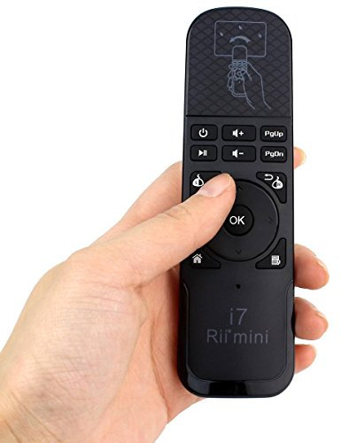 Rii Mini i7 Wireless - Telecomando con mouse giroscopico per Smart TV, Mini PC (Android - Raspberry Pi), PC (Windows - Mac - Linux), Console (Xbox ONE - Xbox 360), Tablet (Android - Windows)