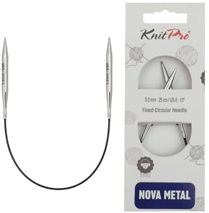 KnitPro - KnitPro Nova Metal (25cm, 5,00) rundstickor - 1 enhet