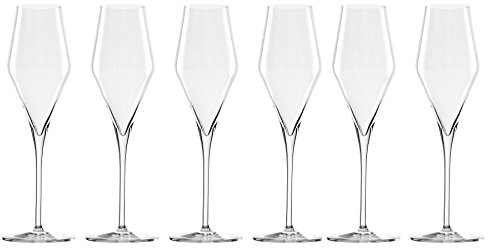 Stolzle Lausitz Quatrophil Champagne Glass/Flutes Transparent 290ml - Set of 6
