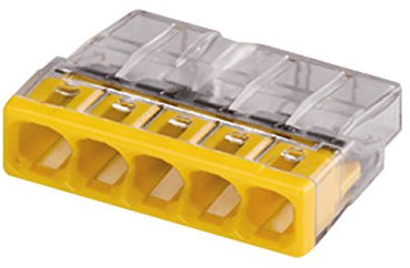 WAGO - Flacon de 50 Mini bornes de Connexion Automatique 5 entrées S2273