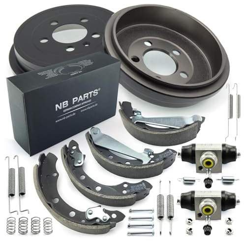 NB PARTS Bremsen Set Trommelbremse hinten passend für Audi A2 VW Fox Polo 6R 9N 9A4 PR 1KB