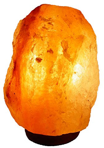 Bosalla Salz Lampe von 2 kg bis 26 kg frei wählbar Kristall Lampen Salt Range Pakistan mit Spezial Leuchtmittel und Kabel in 175 cm WEIß (18-20 kg)