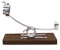 Soporte Jamonero Basculante con Cabezal Giratorio 3 Claveles - Base de Madera – Herrajes de Metal