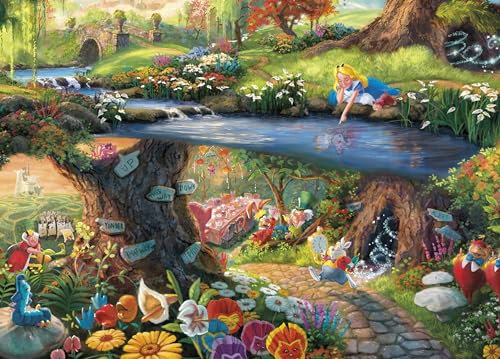Ceaco - Disney - Thomas Kinkade - Alice im Wunderland - Puzzle mit 1000 Teilen