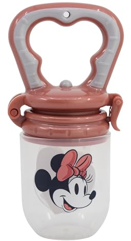 Tataway Disney Minnie Fruchtschnuller für Kinder, aus BPA-freiem Kunststoff, mit Erstickungsfunktion, waschbar und wiederverwendbar
