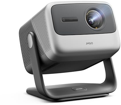 JMGO N1S Pro Proyector 4K Láser Triple, 2250 ISO Lumen, Contraste 1600:1, Netflix, GTV, Enfoque 360° Tiempo Real, 300, HDR10, Dolby Digital Plus, Proyector Portátil para Cine En Casa Y Exterior