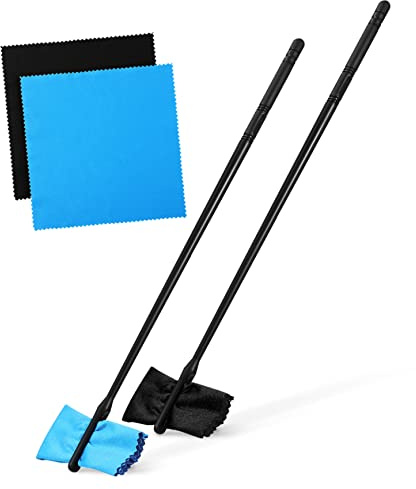 VICASKY 2pezzi Pulitore Per Flauto Kit Con Bacchette e Panno Per Pulizia Strumenti Per Pulizia Del Flauto