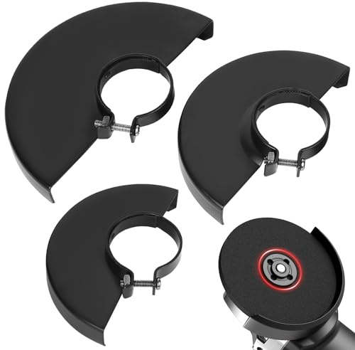3 Pz Copertura Protettiva per Smerigliatrice Angolare, Copriruota per Smerigliatrice, Coperchio di Sicurezza Protezione per 150 125 115 Smerigliatrice Angolare(foro interno 43 mm)