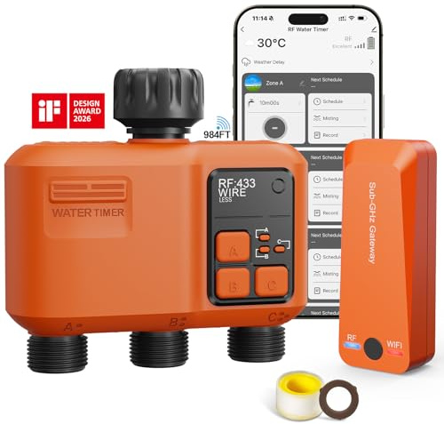 3 Outlet WiFi Water Timer for Garden Hose