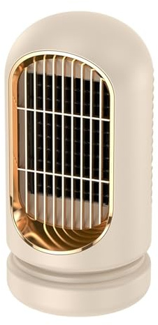 Elvärmare 1200W Calefactor Portatil Bärbar Uppvärmning Mode Tvåhastighets Ptc Energi Spis Fläkt Kylare Varmare Maskin Snabb UppväRmning(Khaki)