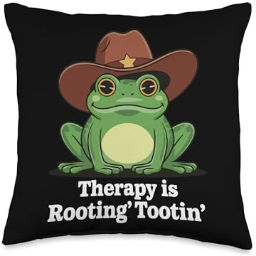 Therapy is Rootin' Tootin' Throw Pillow