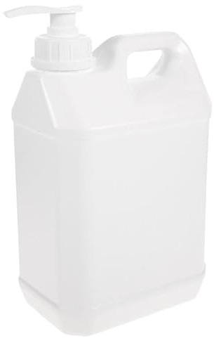 Mikikit Distributeur à Pompe 3L, Bidon Rechargeable Blanc