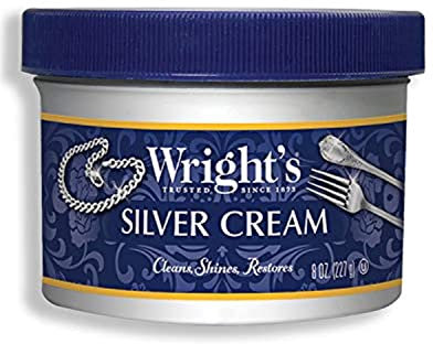 Wright's 14 silver polishing cream, 3-in-1, general purpose, for removal of startup, cleaning, gloss and protection of silver, tin, porcelain, car chrome, 227ml volume