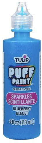 Tulip Dimensional Fabric Paint 4oz Sparkles Blueberry, One size, 20744