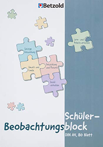 Betzold - Schüler-Beobachtungsblock DIN A4 für Lehrer/innen - Bewertung