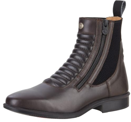 Stövel »LEGACY SZ Milano « med dragkedja på sidan. Bekväma ridskor av äkta läder och OrthoLite sula | Bra passform | Stövelskor storlekar 37–46 | Färg: Svart & brun, - BRUN - 42 EU