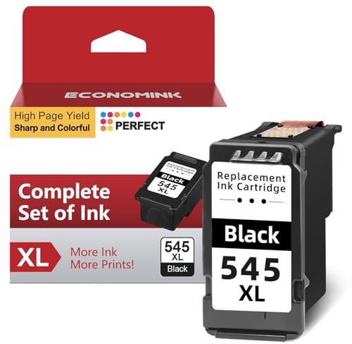 Economink Druckerpatronen 545 PG-545 XL Kompatibel für Canon 545, 545 XL Schwarz für Pixma TR4551, TS3350, TR4550, TS3151, MG2555s, TS3450, MX495, MG2550s, MG2550