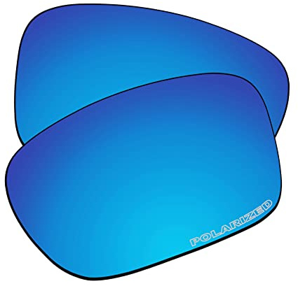 EZReplace Verres de rechange pour lunettes de soleil Oakley Scalpel OO9095 (verres polarisés), Polycarbonate bleu glacier, Taille unique