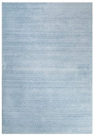 Wecon Home Kuschelig weicher Esprit Hochflor Teppich, bestens geeignet fürs Wohnzimmer, Schlafzimmer und Kinderzimmer LOFT(120 x 170 cm, hellblau meliert)