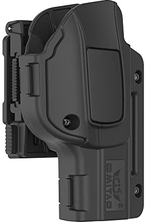 Omitac Étui pour Glock17 avec rotation à 360° pour Glock17, 22, 31 Gen 1-4 & G17 Gen5 - Clip de ceinture OWB pour transport discret, droitier