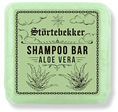 Störtebekker® Premium Shampoo Bar Aloe Vera - Festes Shampoo Herren & Damen - 3in1 Duschseife Männer für Haar, Gesicht, Körper - Feuchtigkeitsshampoo - vegan, handgefertig - 100g