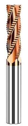 Temhyu 4-12mm Gambo Sgrossatura Fresa 4 Flauto Punta del Router di CNC Fresatura a spirale Punta TiCN Rivestimento HRC55 Fresa in metallo duro(8.0x20x60L)