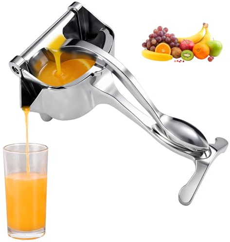HASAIKA® Spremiagrumi Manuale in Alluminio, Spremi Limone, Spremiagrumi ad alta efficienza, facile da pulire, adatto per arance, limoni e pompelmi