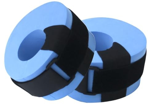 Flotador de brazo y tobillo de espuma ajustable anti-arcadas de seguridad - Pesos para los pies de gimnasia acuático para nadadores principiantes deportistas - Ideal para vacaciones campamento de