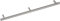 GRIMME 8569210860 Basic Schrankgriff Enija Möbelgriff (Barell) ø 12 mm, Breite 900 mm Stangengriff Edelstahl gebürstet, Silber, Lochabstand 860 mm