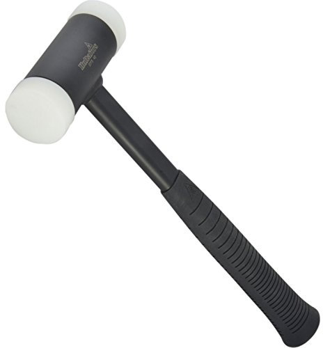 Hultafors Rückschlagfreier Schonhammer STFS 60(60 mm), 823316, Stahlstiel mit Gummigriff, Die Nylonschlagflächen sind auswechselbar und verfügen über eine Härte von 70 Shore, schont Werkstücke