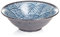 Japanese Ceramic Ramen Noodle Soup Bowl with Traditional Seikaiha Wave Pattern