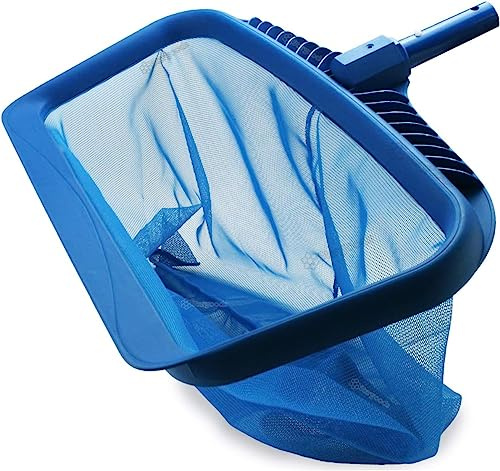SIQUA Recoge Hojas de Piscina Extragrande con Conexión Clip. Bolsa Resistente y Amplia para Limpieza de Fondos y Superficies. Compatible con Pértigas Estándar. Ideal para Hojas y Suciedad