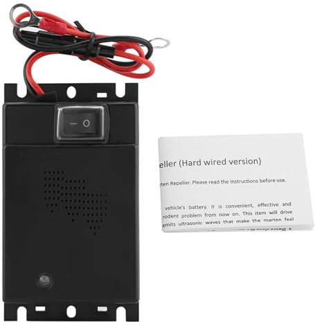 Repelente ultrasónico para ratones Repelente automático de plagas para animales/ratones/ratas, control de plagas para vehículos Protección de roedores para vehículos de 12 V Protección del vehículo -