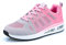 Femme Running Baskets Respirant Marche Running Chaussures Fitness Course Basses Athlétique Gym Mode Sneakers Rose 39 EU