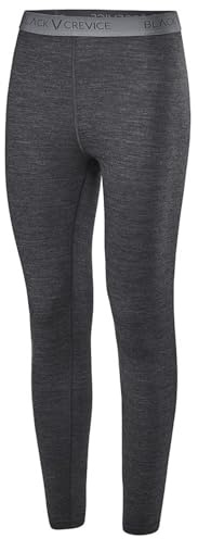 Black Crevice Merino Underbyxor för kvinnor I Högkvalitativa merino underkläder för kvinnor I Merino skidunderkläder för kvinnor av 70% merinoull & 30% PES I temperaturreglerande merinounderbyxor