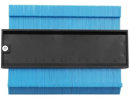 Jauge de contour 12/14/25 cm Duplicateur de contour en céramique pour carrelage et moquette, gabarit de mesure d'angle règle duplicateur de contour, outils de travail du bois