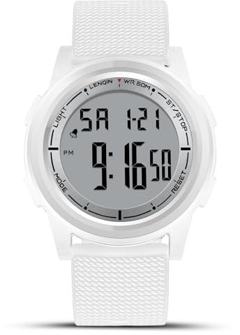 HANPOSH Reloj Hombre Relojes Impermeables para Hombres Reloj De Cuarzo Analógico Relojes De Pulsera para Hombres con Fecha Luminoso Casual De Moda Correa De Silicona