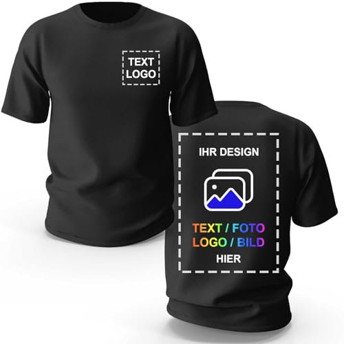Benutzerdefinierte T-Shirts für Männer Frauen, Entwerfen Sie Ihr eigenes T-Shirt, personalisiertes Bildfoto Text Unisex T-Shirt