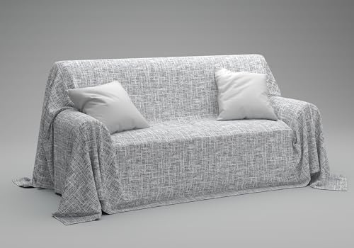 Dorian Home - Copriletto Singolo Estivo e Primaverile 180x270 Cotone 100% Puro Resistente Ideale come Telo Copridivano Arredo Copritutto, Copri Divano e Coperta Letto Singola, Foulard Leggero Multiuso
