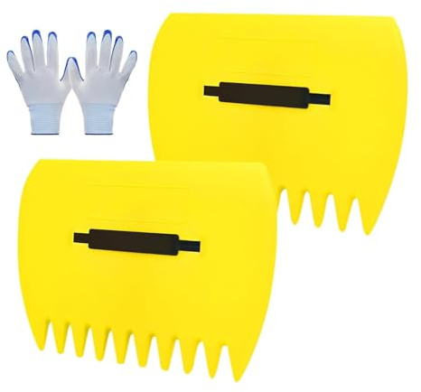 LEAF RAKE, bladgreppar Återanvändbar handrake med handskar