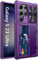 Vihibii for Samsung Galaxy S23 Ultra Case with Card Holder (4 Cards) & Sliding Camera Cover & Kickstand, Shockproof Rugged Hard Back & TPU Edge Wallet Case for Galaxy S23 Ultra 6.8 2023 Dark Purple