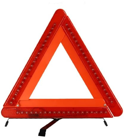 Triangolo Avvertimento Triangolo di segnalazione di emergenza for auto, rosso, riflettente, for la sicurezza stradale, treppiede portatile pieghevole, segnale di stop, riflettore Per Automobile Avvert